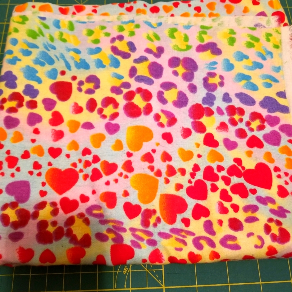 💥Final Markdown💥Rainbow Heart Leopard Flannel